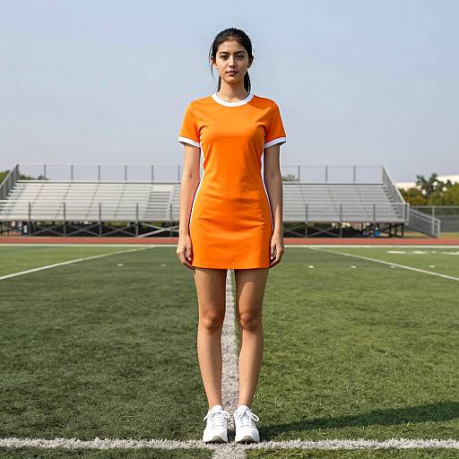 Casual Orange Gameday Fashion on Field