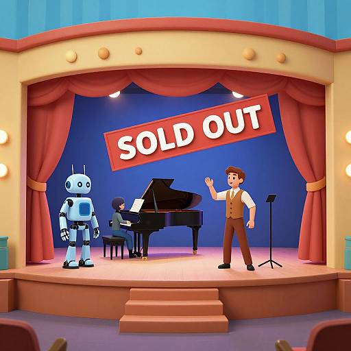 Hyperrealistic Theater Stage Scene