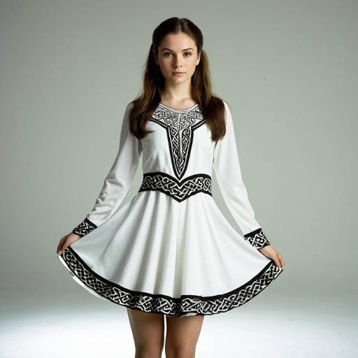 Young Woman in Irish Dancing Dress