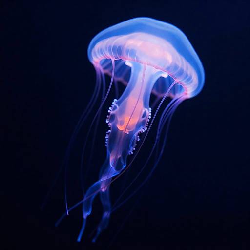 Psychedelic Bioluminescent Jellyfish