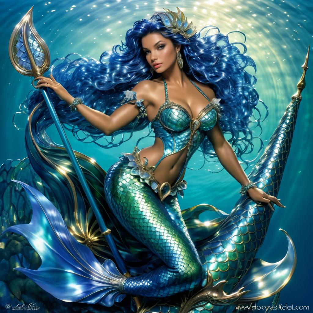 Hyper-Realistic Fantasy Mermaids Illustration