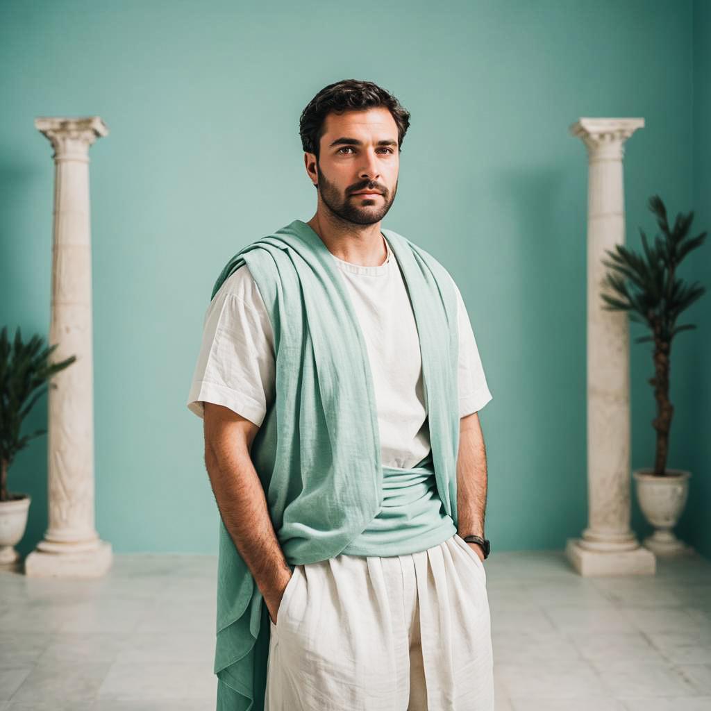 Philosopher in Casual Greek Attire