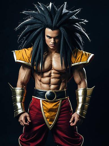 Man in Raditz Costume Cosplay