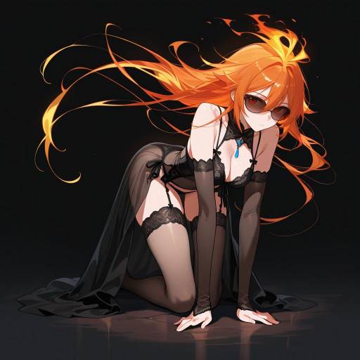 Striking Apparition in Elegant Lingerie Striking Apparition in Elegant Lingerie