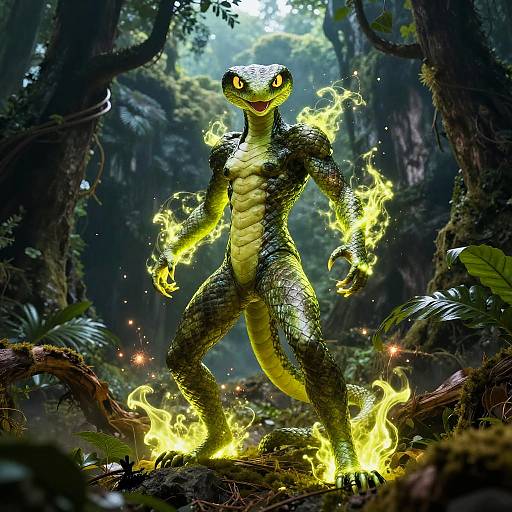 Viper-Suit Warrior in Forest Gorge