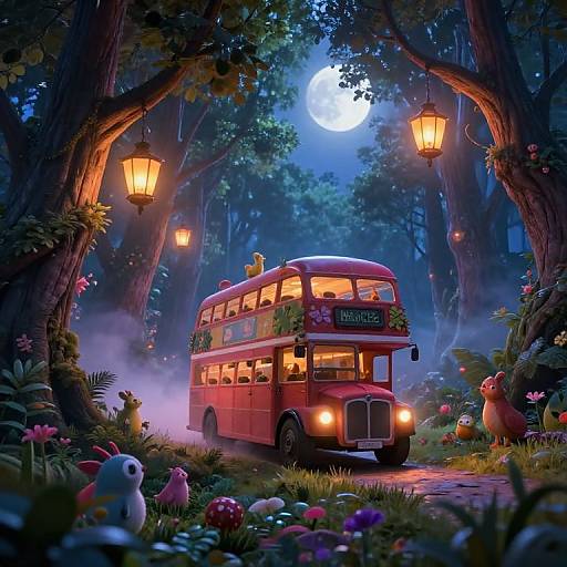 Magicbus Journey Through Enchanted Forest