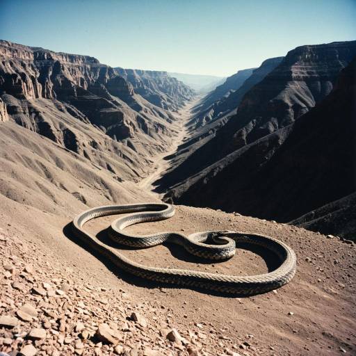 Mountain Serpent in Desert Canyon
