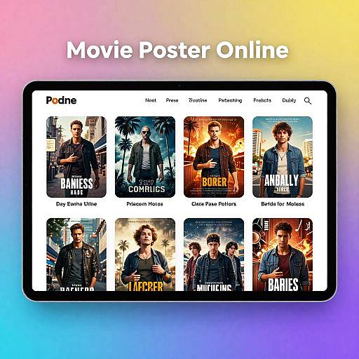 Vibrant Online Movie Poster Editor
