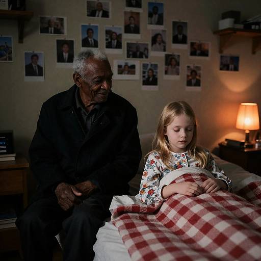 Cozy Moments: A Grandfather's Love