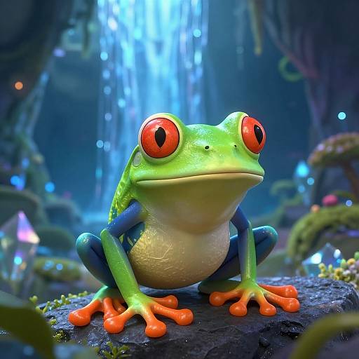 Epic Pixar-Style Enchanted Cavern