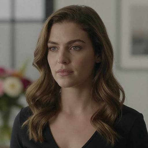 Elegant Portrait of a Woman Indoors