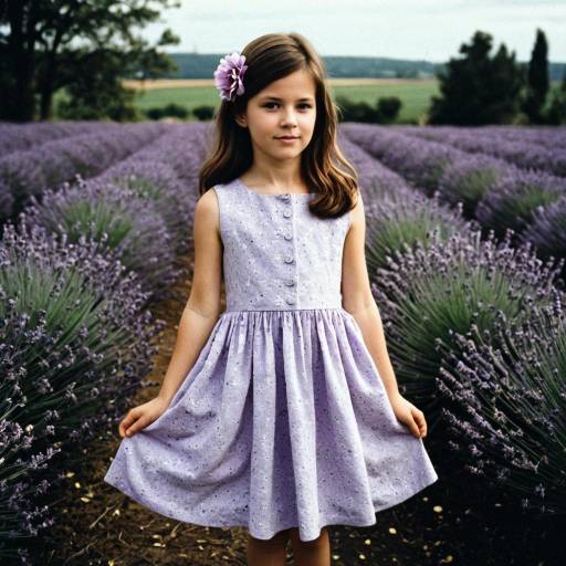 Lavender Dress for a Floral Birthday Celebration