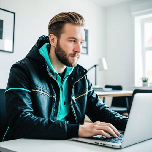 Confident Swedish Male Developer Working on Laptop