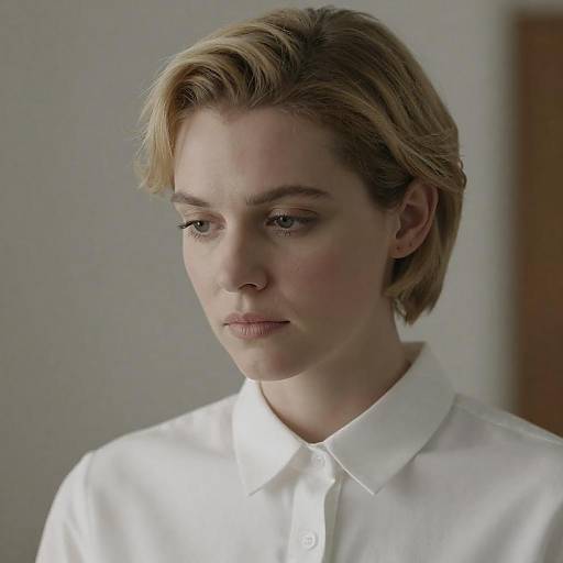 Serious Woman in Soft Light Photography