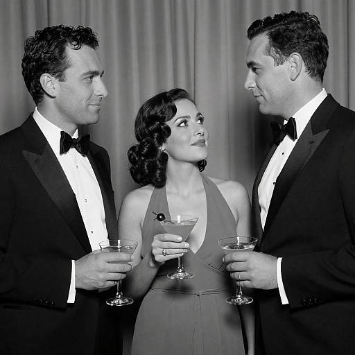 Elegant Evening in Black and White