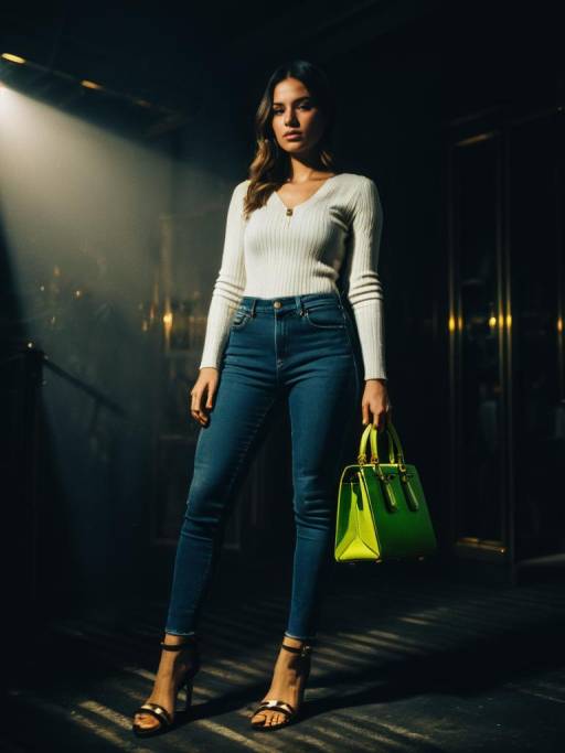 Casual Chic Outfit with Neon Touch
