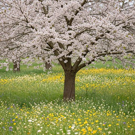 Blossoming Tree of Nostalgic Memories