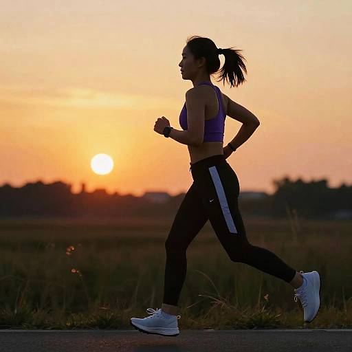 Sunset Runner in Purple Sportswear