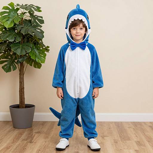 Kid in Orca Kigurumi Costume