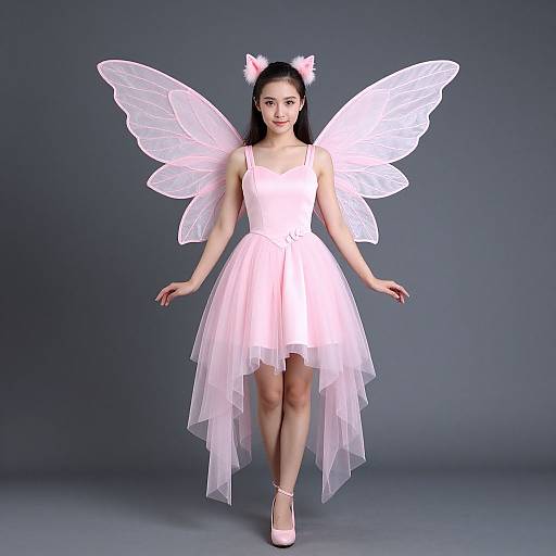 Pink Fairy Woman Costume