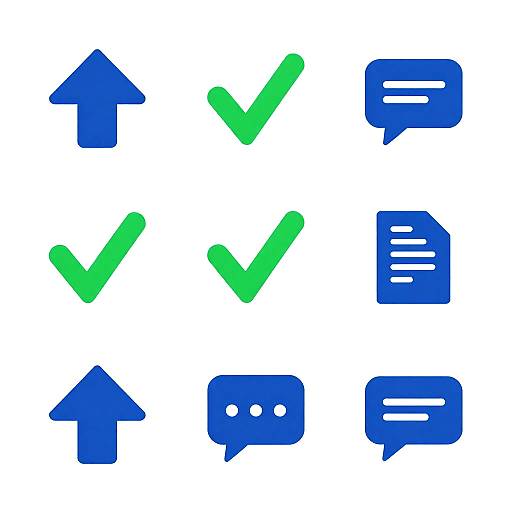 Minimalist Productivity Clipart Grid