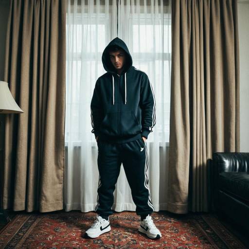 Realistic Male in Sweatsuit Costume