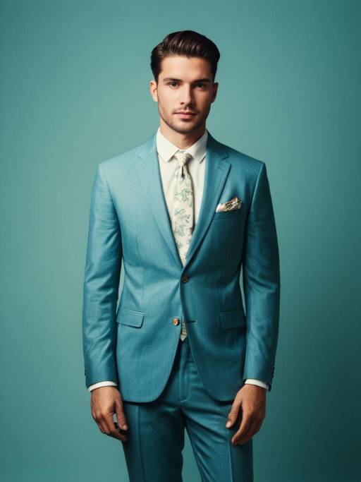 Man in Stylish Summer Wedding Suit