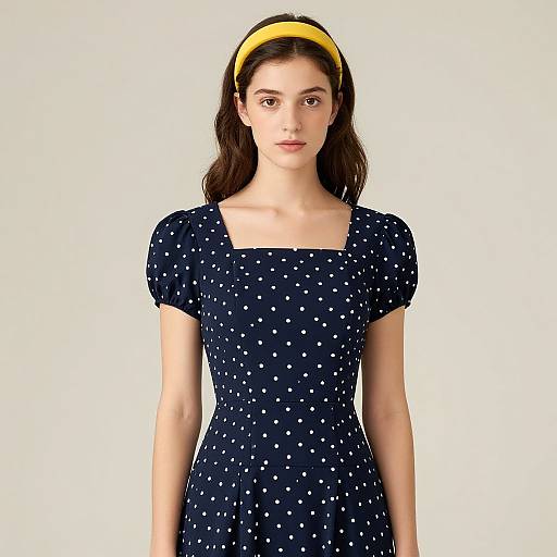 Vintage-Inspired Polka Dot Portrait