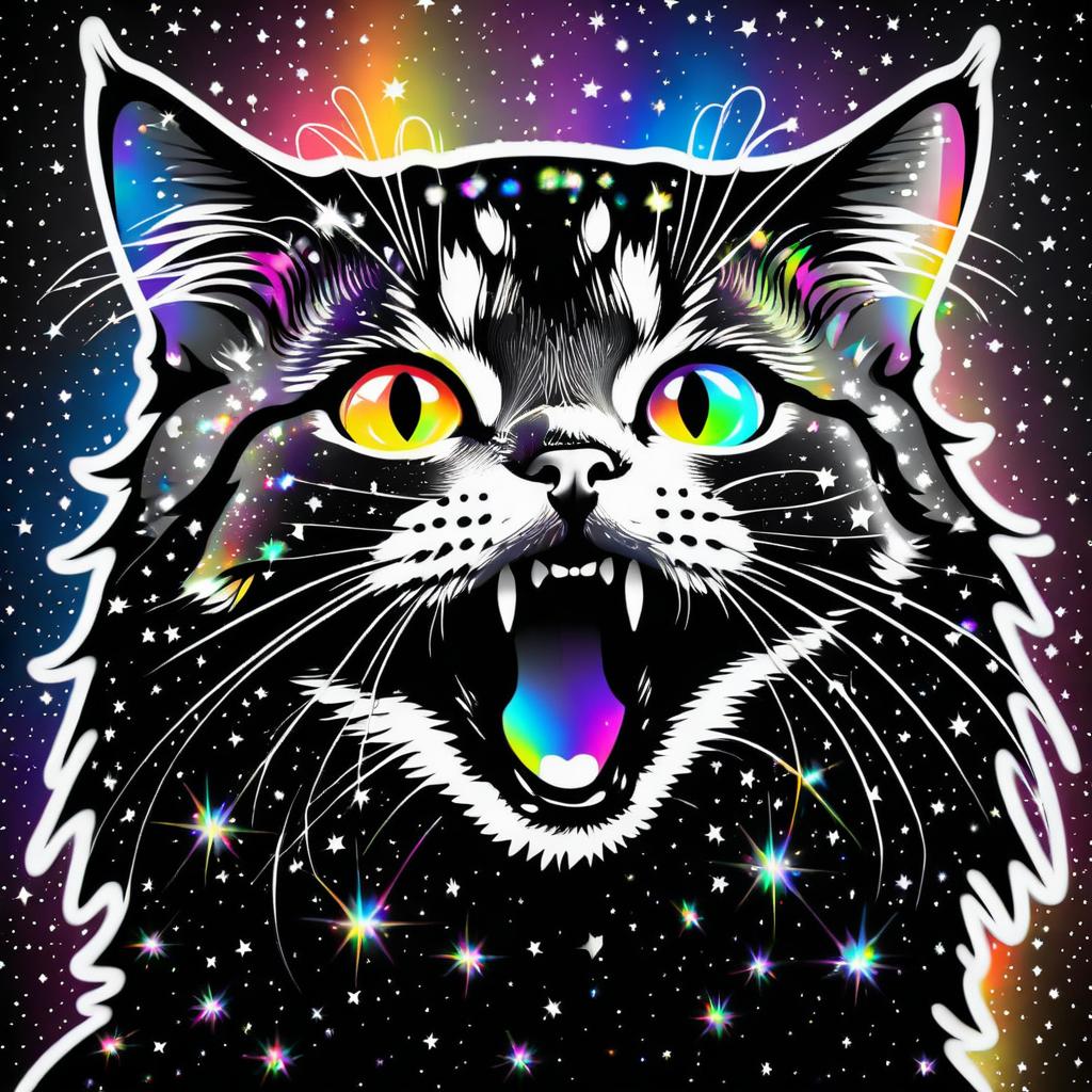 Galactic Cat: A Colorful Cosmic Vision