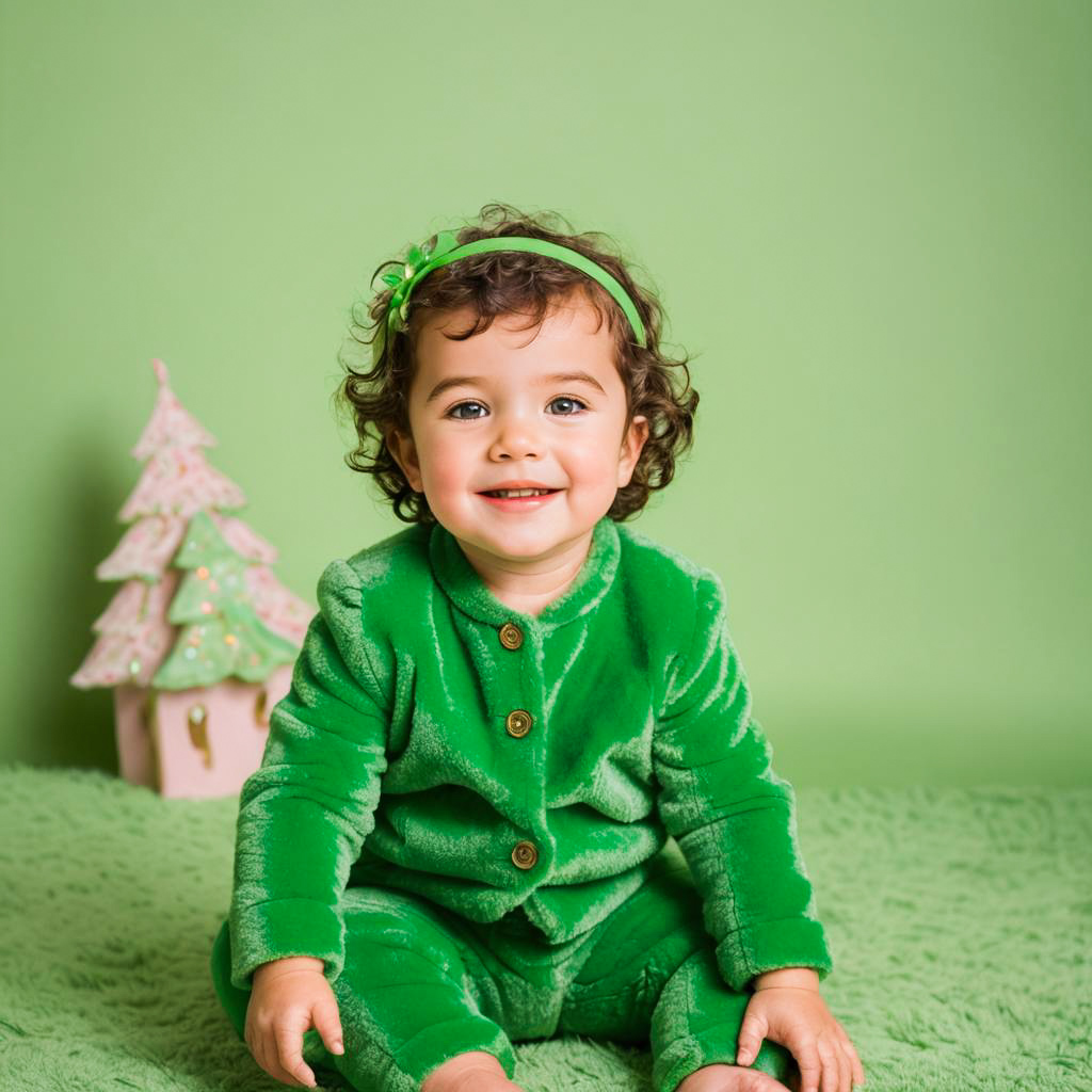 Whimsical Grinch-Themed Mother Photoshoot