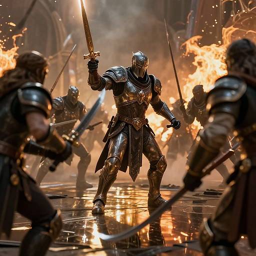 Epic Fantasy Battle Scene