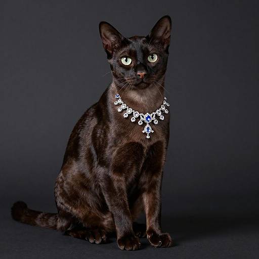 Glamorous Portrait of an Arabian Mau Cat