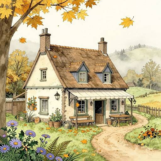 Cozy Dutch Flemish Medieval Cottage Tavern