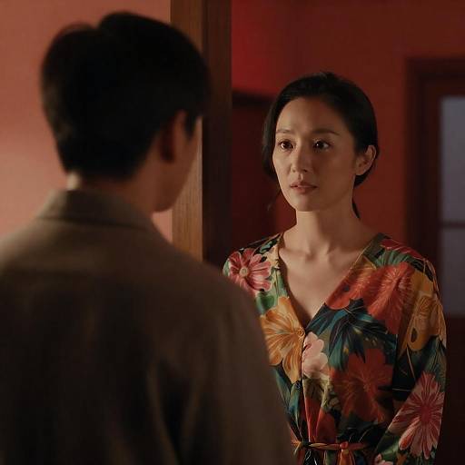 Cinematic Portrait: Floral Dress Encounter