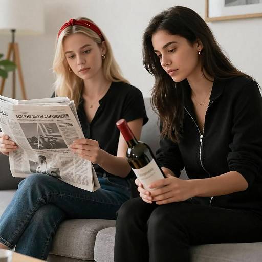 Candid Moment on a Cozy Couch