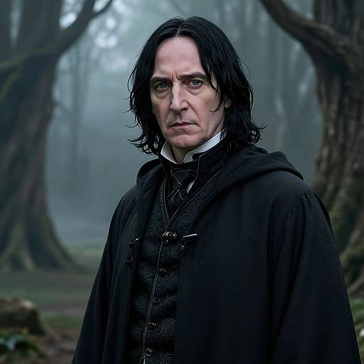 Charismatic Severus Snape Cinematic Art