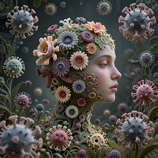 Fractal Flower Gardens in Consciousness