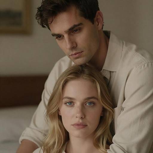 Warm Intimate Portrait of Couple