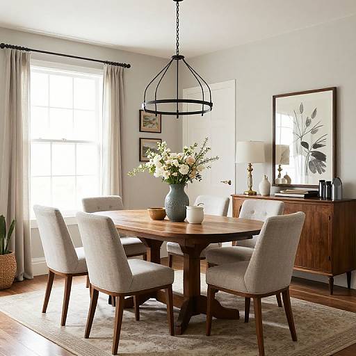Cozy Shabby Chic Dining Room