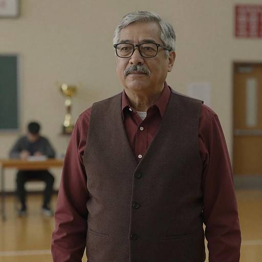 Middle-Aged Man in Indoor Setting