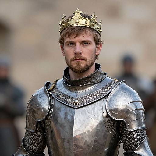 Renaissance Warrior with Crown