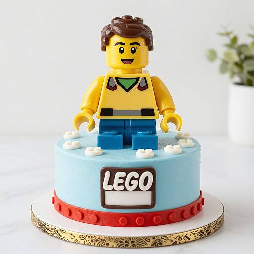 Lego Man Birthday Cake Design