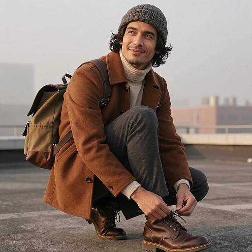 Urban Rooftop Morning Style Portrait