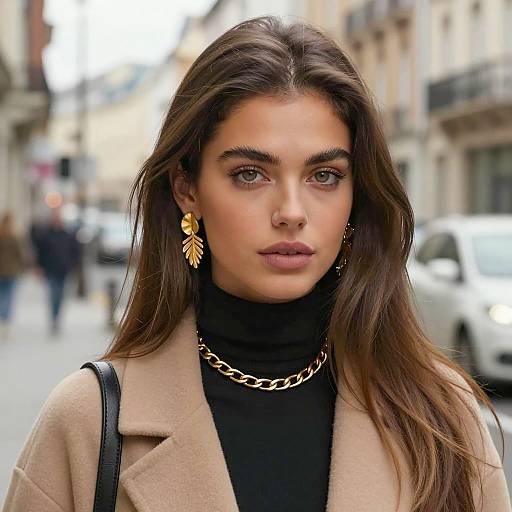 Urban Portrait of a Stylish Young Woman