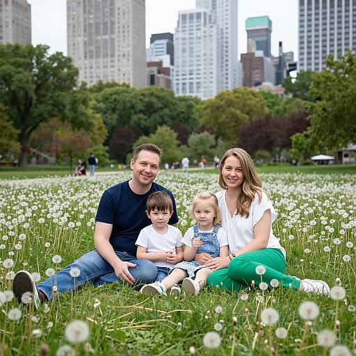 Family Portrait in Lurie Garden