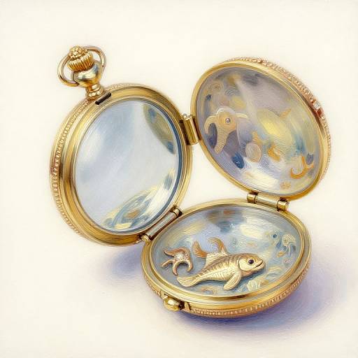 Intricate Golden Sea Animal Locket