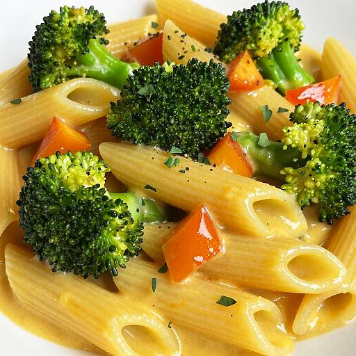 Creamy Penne Pasta with Vibrant Veggies