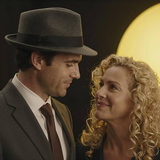 Man and Woman Sharing a Gentle Smile