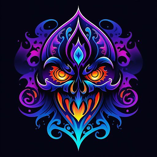 Sinister Vapor Ghost Tattoo Logo Design Sinister Vapor Ghost Tattoo Logo Design