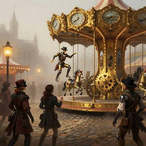 Clockwork Carnival of Gilded Wonders